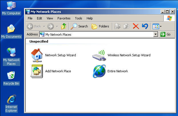 my network places icon xp